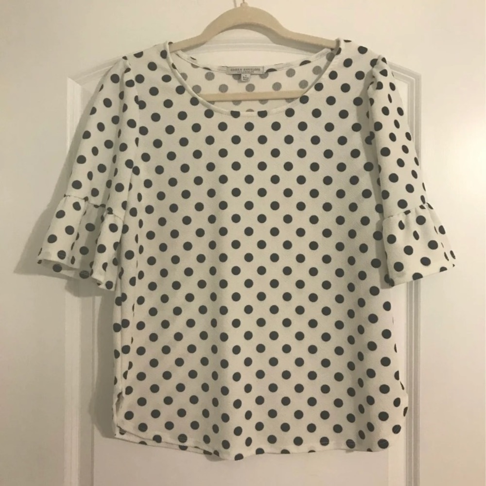 Green Envelope Los Angeles black/white blouse